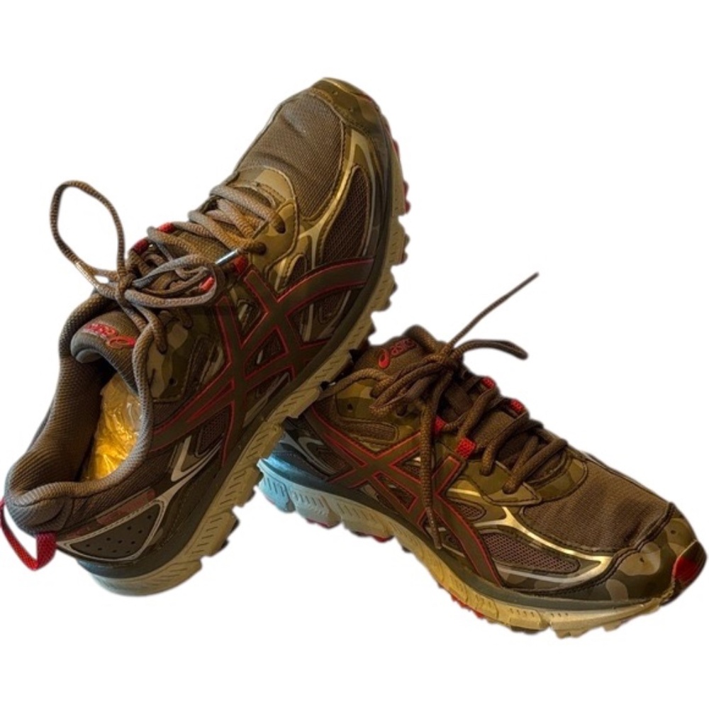 ASICS Women’s Charcoal and Crimson Athletic Shoes - Picture 1 of 13
